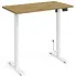 Elektryczne biurko w kolorze dąb artisan   biały Nue 3X