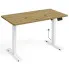 Biurko elektrycznie regulowane dąb artisan + biały - Nue 3X