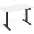 Biurko elektrycznie do pracy biały + czarny - Nue 3X
