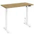 Elektryczne biurko dąb artisan +  biały Nue 4X