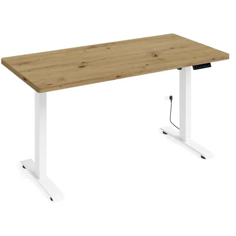 Nowoczesne biurko dąb artisan + biały Nue 4X