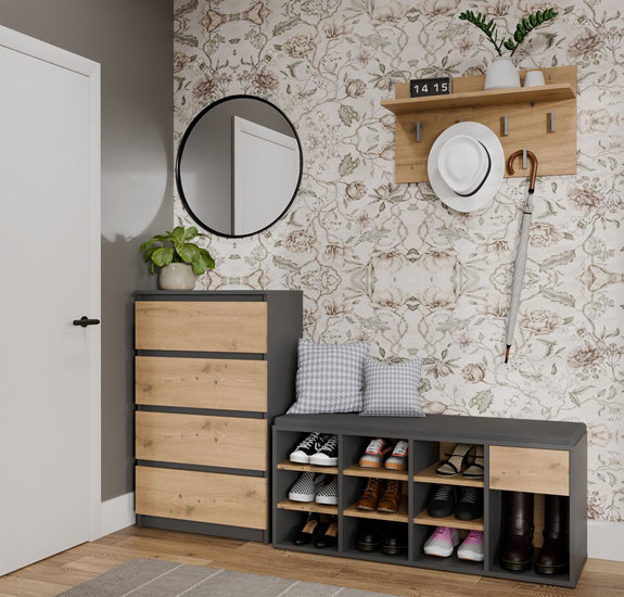 wizualizacja szafki na buty