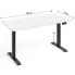 Wymiary  techniczne biurka biały +czarny Nue 4X