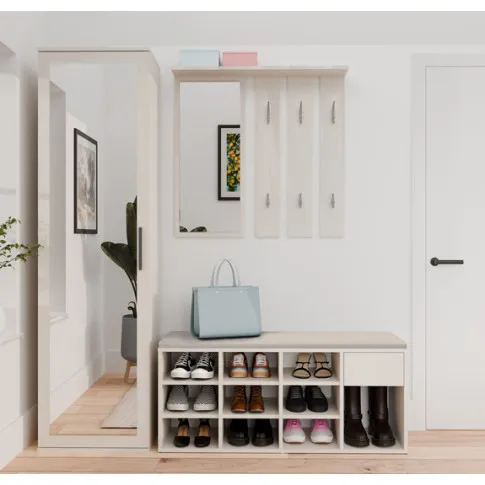 wizualizacja kaszmirowej szafki na buty