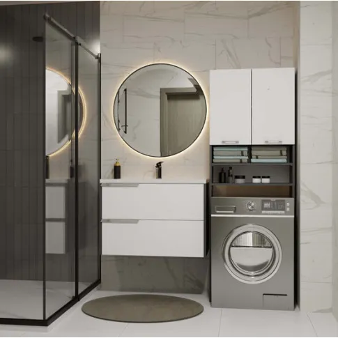 wizualizacja szafki nad pralke od łazienki