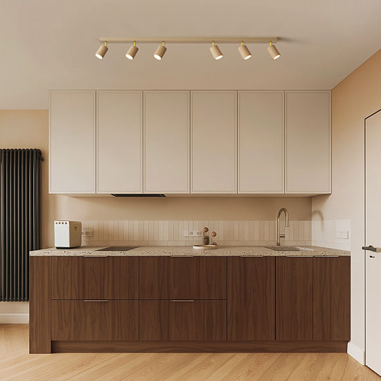 Aranżacja nowoczesnej lampy P005-Orbo