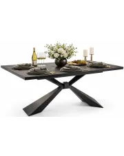 Niebieski nowoczesny rozkładany stół - Muto w sklepie Edinos.pl