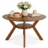 Okrągły stół orzechowy Gink