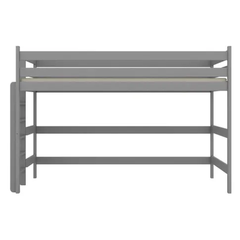 Szare pojedyncze łóżko drewnaine dla dzieci Tifi 3X