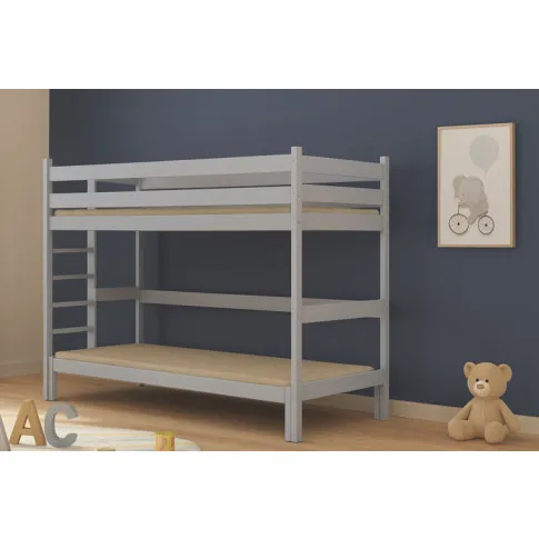 Sypialnia dziecięca z białym łóżkiem drewnianym piętrowym Tifi 4X