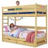 Drewniane piętrowe łóżko dziecięce z szufladami Tifi 5X - 5 rozmiarów