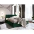 Wnętrze z zielonym łóżkiem Cavenio