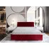 Czerwone łóżko Cavenio