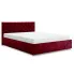 Czerwone welurowe łózko pikowane 5 rozmiarów - Cavenio