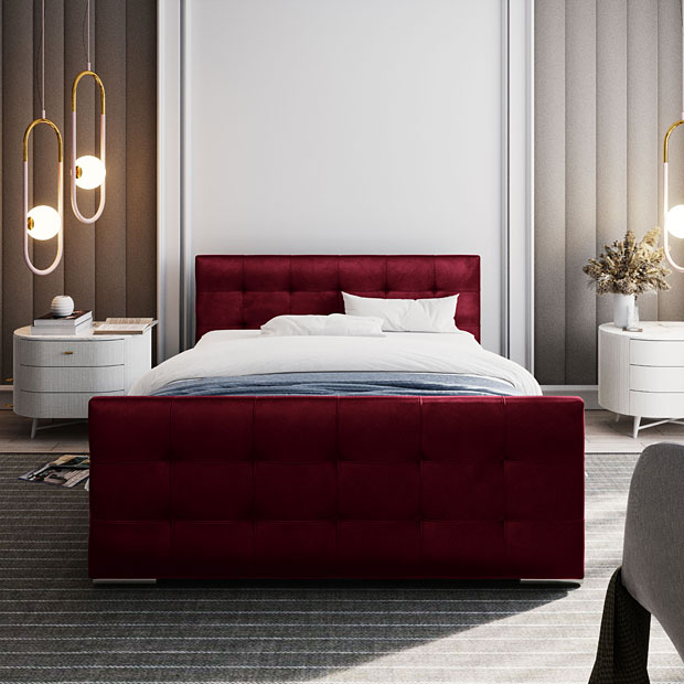 Elegancka sypialnia z wykorzystaniem łóżka Velmonte