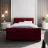 Wizualizacja wnętrza z czerwonym łóżkiem Velmonte