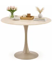 Okrągły nowoczesny stół na jednej nodze - Ceda w sklepie Edinos.pl