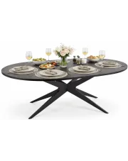 Czarny nowoczesny stół rozkładany - Main w sklepie Edinos.pl