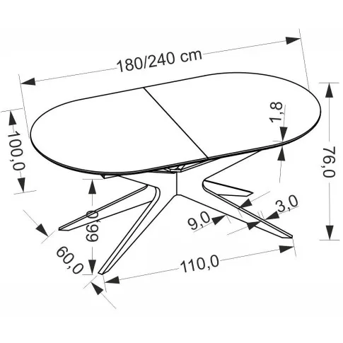Wymiary  stołu Main