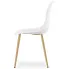 Białe plastikowe krzesło do jadalni Exin 3X