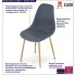 Ciemnoszare krzesło nowoczesne Exin 3X