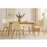 Jadalnia z kremowym krzesłem Exin 3X