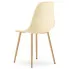 Kremowe krzesło kuchenne Exin 3X