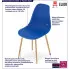 Niebieskie plastikowe krzesło kuchenne Exin 3X