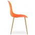 Pomarańczowe krzesło do jadalni nowoczenej Exin 3X