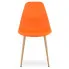 Pomarańczowe krzesło do salonu Exin 3X