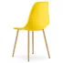 Żółte metalowe krzesło do kuchni Exin 3X