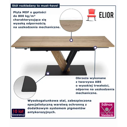 Rozkładany stół do salonu Esko 4X
