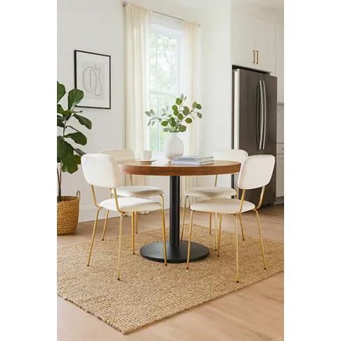 Wizualizacja krzesła beżowego Moko