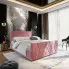 Wizualizacja wnętrza z różowym łóżkiem Diamare