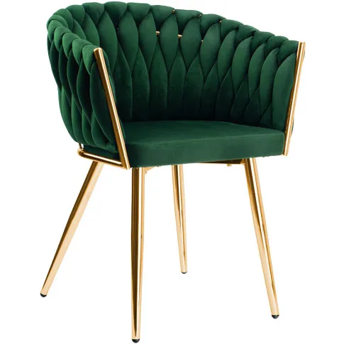 Tapicerowane krzesło zielone Tisse 4X