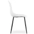 Białe metalowe krzesło kuchenne Exin 4X