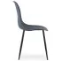 Krzesło metalowe minimalistyczne Exin 4X dark slate