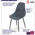 Plastikowe krzesło metalowe Exin 4X dark slate