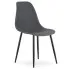 Ciemnoszare krzesło metalowe do stołu Exin 4X