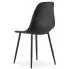 Czarne metalowe krzesło Exin 4X