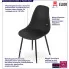 Czarne krzesło kuchenne Exin 4X
