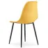 Musztardowe krzesło do jadalni nowoczesnej Exin 4X