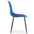 Niebieskie krzesło z czarnymi nogami Exin 4X