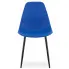 Niebieskie krzesło nowoczesne do salonu Exin 4X