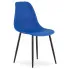 Niebieskie plastikowe krzesło do jadalni Exin 4X