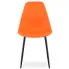 Minimalistyczne pomarańczowe krzesło do salonu Exin 4X