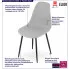 Szare krzesło plastikowe do salonu Exin 4X