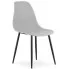 Szare krzesło z czarnymi nogami Exin 4X