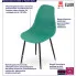 Zielone plastikowe krzesło do jadalni Exin 4X