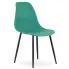 Zielone metalowe krzesło kuchenne Exin 4X